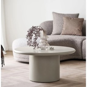 Krémový okrúhly konferenčný stolík ø 80 cm Nagano – House Nordic