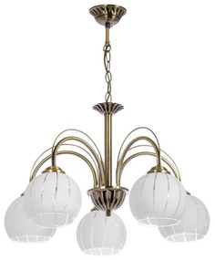 Luster na reťazi 5xE27/60W/230V