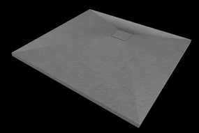 Erga Oldaf, SMC štvorcová sprchová vanička 80 x 80 cm, šedá matná, ERG-GMA-OL-8080G