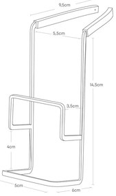 Závesný kovový držiak na hubku Tower – YAMAZAKI