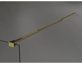 Mexen Kioto sprchová zástena 150x200 cm, 8mm sklo číre, zlatý profil, 800-150-101-50-00