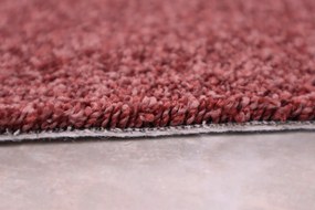 Vopi, Metrážny koberec Capri terra - neúčtujeme odrezky z role, na mieru, šíře 1,33m,1m,2m,3m,4m,na mieru, neúčtujeme odrezky, oranžová, ab (mriežka), chodba / predsieň