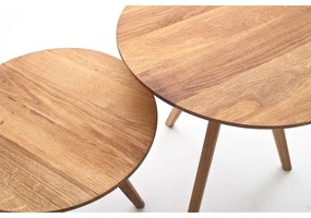 Sada 2 ks konferenčných stolíkov VEYLOR, dub
