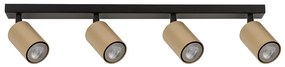 Sigma Bodové svietidlo ZOOM 4xGU10/25W/230V čierna/zlatá 33322