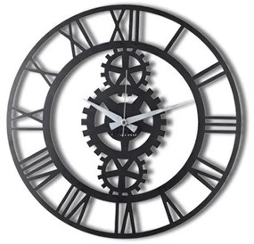 Nástenné hodiny pr. 70 cm 1xAA čierna