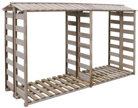 Prístrešok na drevo 300x90x176 cm, impregnovaná borovica