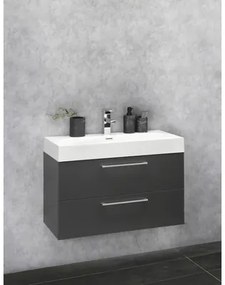 Kúpeľňová skrinka s umývadlom Differnz Somero antracit 54x80x38 cm