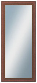 DANTIK - Zrkadlo v rámu, rozmer s rámom 60x140 cm z lišty ANGLIE hnedá Au Linka (612)