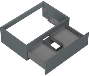 Mexen Orio, kúpeľňová skrinka 70 cm, 1 zásuvka, grafitová matná, 91A10-07023-1-BF66