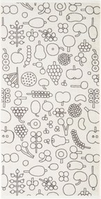 Osuška Oiva Toikka Frutta 70 x 140 cm sivá