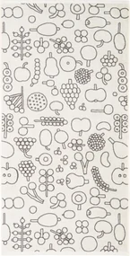Osuška Oiva Toikka Frutta 70 x 140 cm sivá
