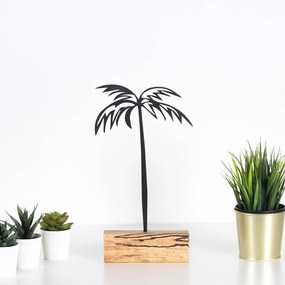 Kovová dekorácia Palm 35 cm čierna