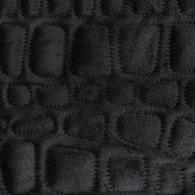 Dekorstudio Jednofarebný zamatový prehoz na posteľ SALVIA7 čierny Rozmer prehozu (šírka x dĺžka): 220x240cm