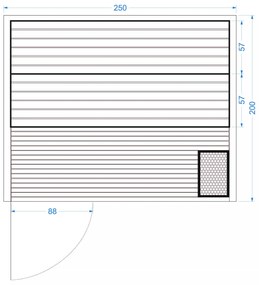 Hanscraft Fínska sauna ACE 250 Osika