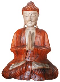 Ručne vyrezávaná socha Buddhu - Modliaci Buddha 30cm