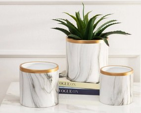 Kvetináč Sona 11 cm mramor