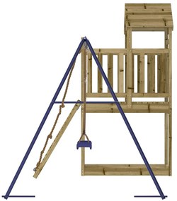 Vonkajšia súprava na hranie impregnovaná borovica