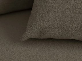 Rozkladacia obojstranná sedacia súprava do L SMART BOUCLE 232x143 cm, sivohnedá