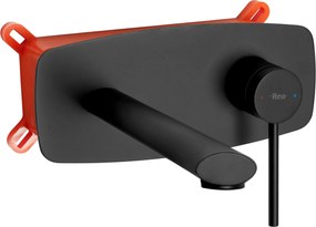 Rea Oval, podomietková umývadlová batéria, čierna matná, REA-B8860