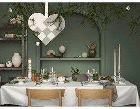 Biela keramická závesná dekorácia Kähler Design Cone, výška 14,5 cm