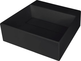 Deante Umývadlo na dosku Correo 40x40 cm - CQR NU4M, granit, čierna