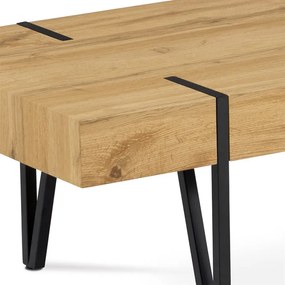 BONTEC Konferenčný stolík 110x60cm, mdf, divoký dub, AHG-233 OAK Farba: Čierna