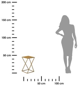 Stojan na kvety 40x24 cm zlatá