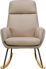 Hojdacie  kreslo Lindberg, béžová látka