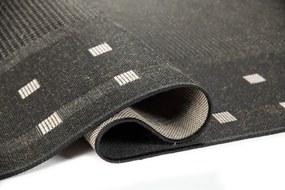 TA Koberec 20329 Čierna / strieborná