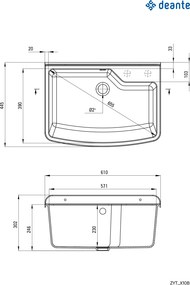 Deante Technický drez Garden - ZYT 310B
