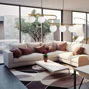 Toolight Toolight, stropné svietidlo 5xE27 APP1599-5CP, zlatá lesklá, OSW-04126