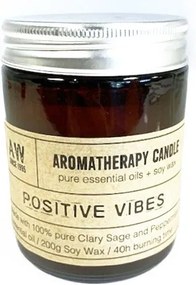 Aromaterapeutická sójová sviečka - Pozitívne vibrácie