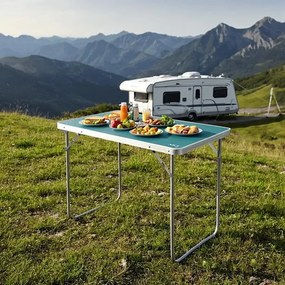 NC3401 MODRÝ KEMPINGOVÝ STÔL 60×40×50 CM NILS CAMP