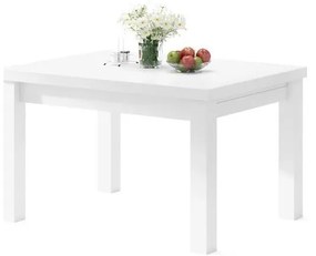 Rozkladací jedálenský stôl RALF biely pre 12 osôb