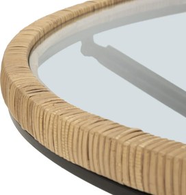 Konferenční stolek Saint Barth 80 cm hnědo-černý