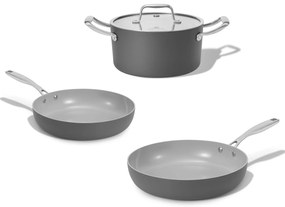 Elmich Sada keramického riadu Vital 3 ks, tmavo šedá