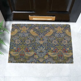 Rohožka z kokosového vlákna 60x90 cm William Morris Strawberry Thief – Artsy Doormats
