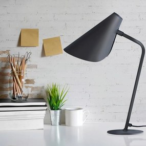 Čierna stolová lampa SULION Lisboa, výška 45 cm