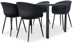 Záhradný jedálenský set Viking L + 4x židle Rikke