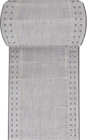 DY ZARA 11 obojstranný koberček s výšivkou, sivý Rozmer: 60 cm