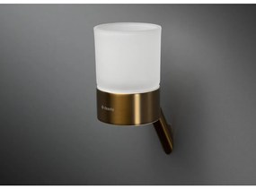 Deante Silia, nástenný kúpeľňový pohár, brúsený bronz, DEA-ADI_C911