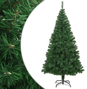 Umelý vianočný stromček s hustým ihličím, zelený 240 cm, PVC 321037