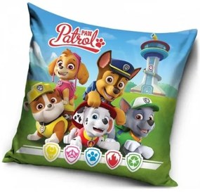 CARBOTEX - Povlak na polštář / polštářek Tlapková patrola / Paw Patrol - přátelé Marshall, Chase, Ruble, Skye / 40 x 40 cm