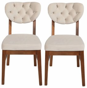 Sada jedálenských stoličiek Elma Beige, 2 ks