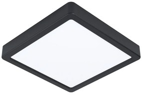 Čierne LED stropné svietidlo 21x21 cm FUEVA 5 – EGLO