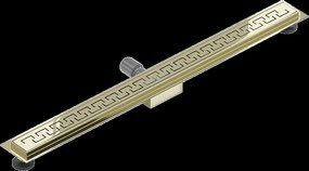 Mexen Flat M15 nerezový sprchový žľab 80 cm, zlatá, 1524080-15