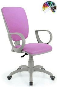 ALBA Kancelárska stolička TORINO GREY čalúnenie KOŽENKA Arizona