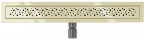 Mexen Flat M12 nerezový sprchový žľab  70 cm, zlatá, 1521070-15