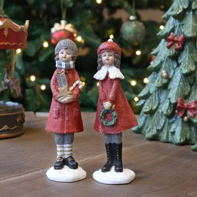 Vianočné dekorácie chalep s dievčaťom Noël – 4*4*14,5 cm