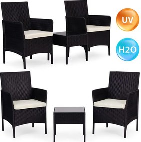 Záhradný ratanový nábytok - set 2 kreslá + stolík